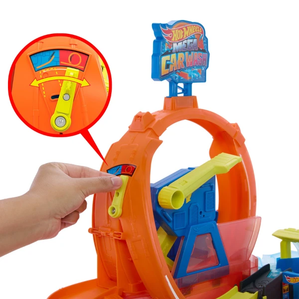 Set de joacă hot wheels city „mega spălătorie auto cu buclă” 5