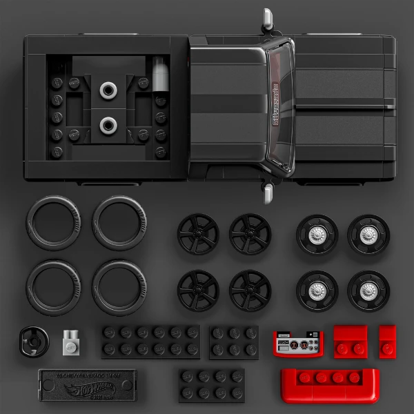 Set de construcție hot wheels "83 chevy silverado" 8