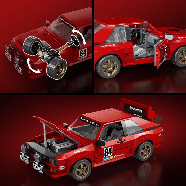Set de construcție hot wheels „84 audi sport quattro” 4