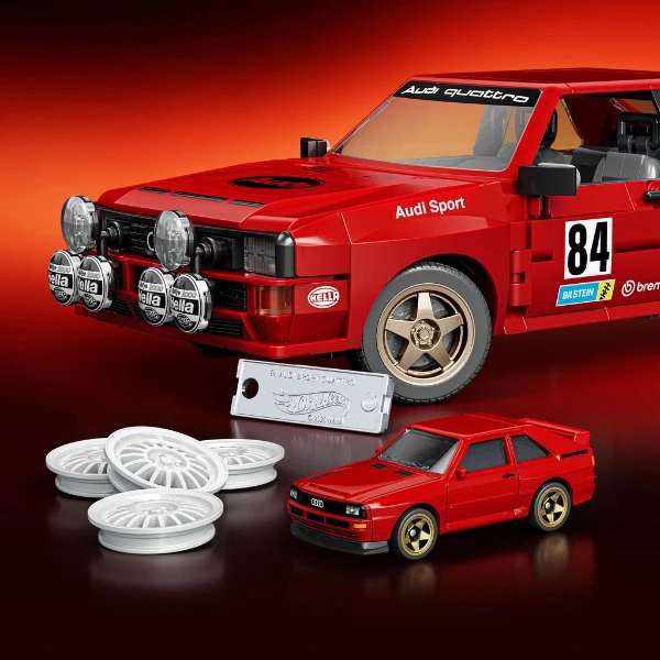 Set de construcție hot wheels „84 audi sport quattro” 5