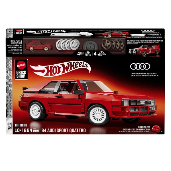 Set de construcție hot wheels „84 audi sport quattro” 3