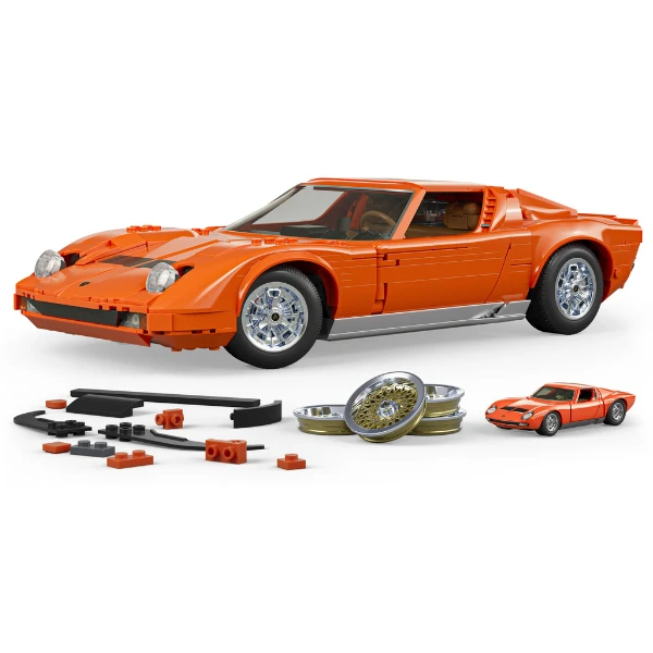 Set de construcție hot wheels „71 lamborghini miura p400 sv” 2