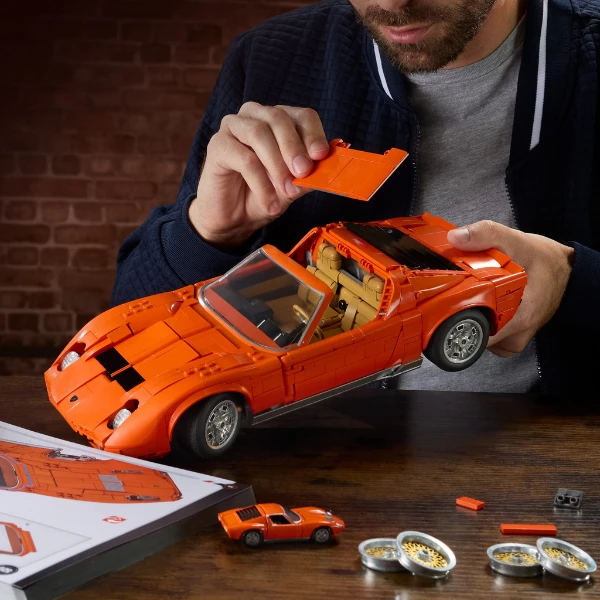 Set de construcție hot wheels „71 lamborghini miura p400 sv” 6