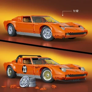 Set de construcție hot wheels „71 lamborghini miura p400 sv” Thumbnail 7