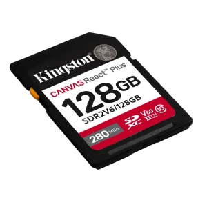 Карта памяти kingston canvas react plus, 128гб (sdr2v6/128gb) Thumbnail 2