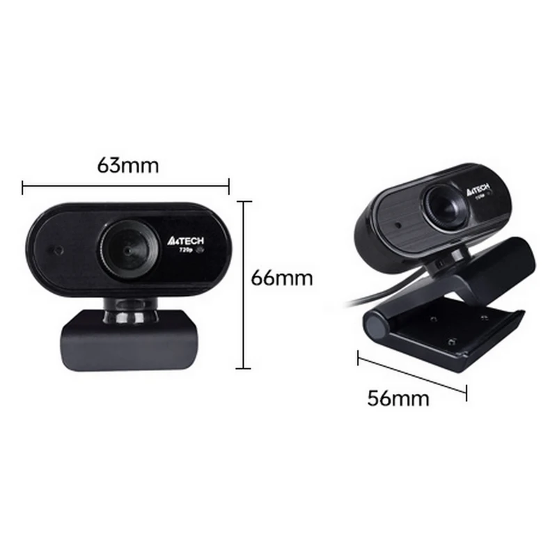 Cameră web a4tech pk-825p, 1280x720, negru 3