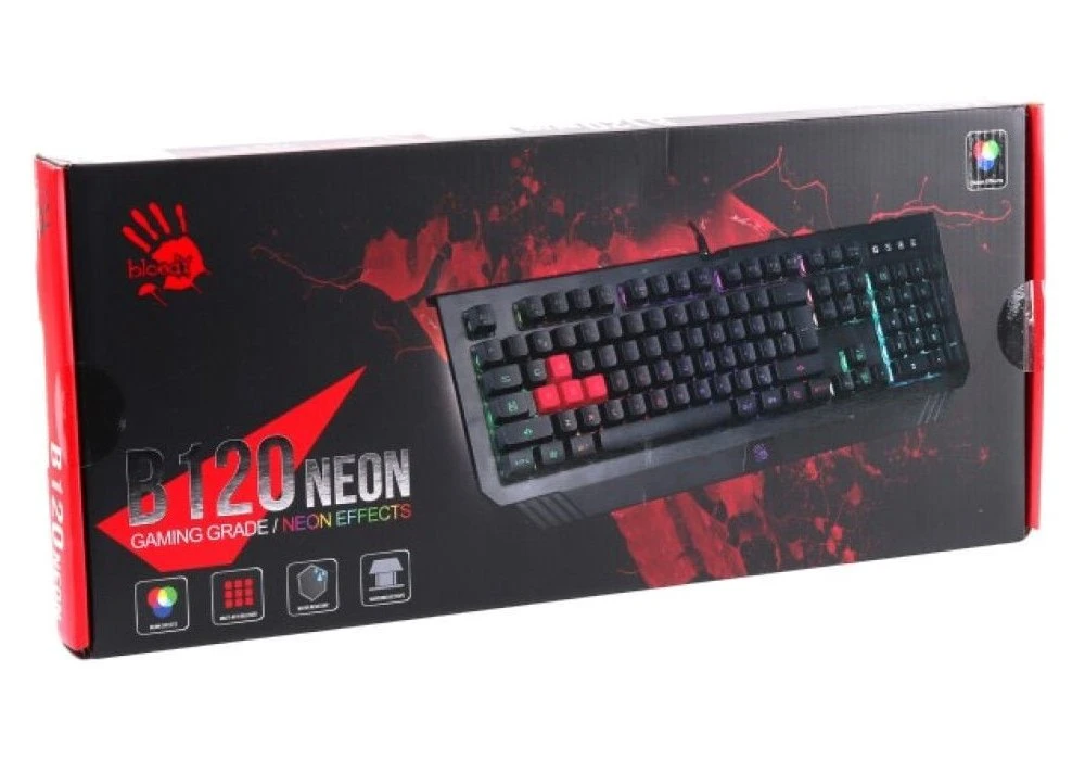 Клавиатура bloody b120n, проводное, чёрный 3