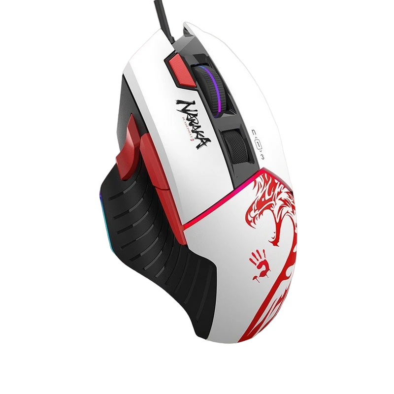Gaming mouse bloody w95 max naraka, alb 4