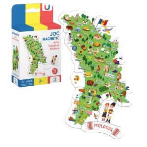Joc magnetic educativ &quot;Harta Moldovei&quot;, 16 piese