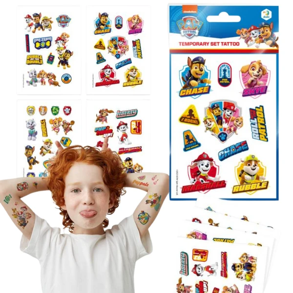 Set de tatuaje temporare pentru copii cu patrula cățelușilor, 45 buc. 6