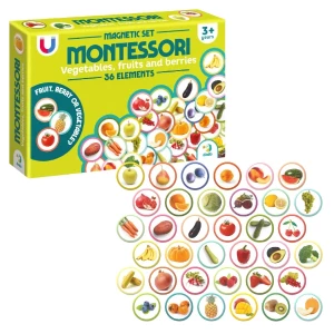 Joc magnetic "Legume, fructe și fructe de pădure", 36 elem.