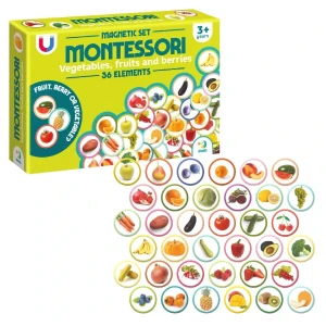 Joc magnetic "legume, fructe și fructe de pădure", 36 elem.