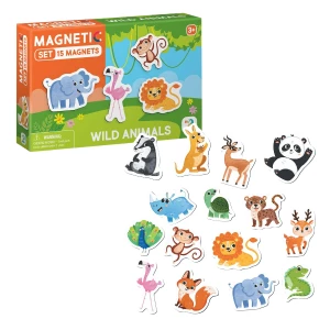 Joc magnetic &quot;Animale Sălbatice&quot;, 15 elem.