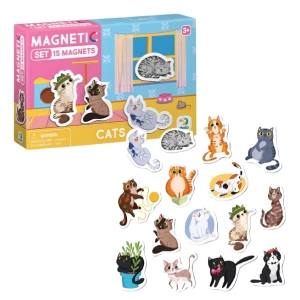Joc magnetic &quot;Pisici&quot;, 15 elem.