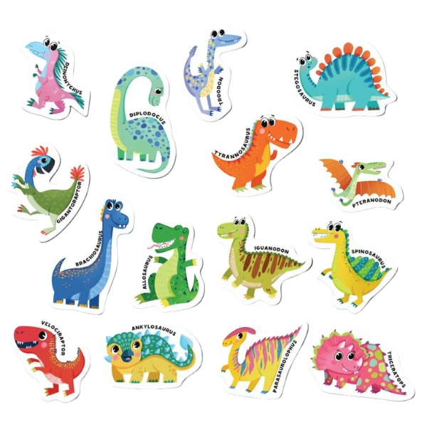 Joc magnetic "dinozauri", 15 elem. 2