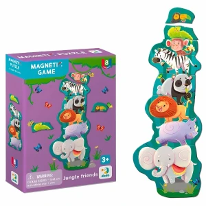 Магнитная игра "друзья из джунглей", 8 элем.