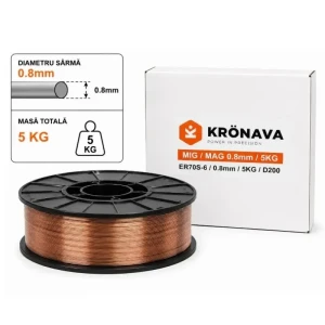 Сварочная проволока kronava er70s-6, 0,8mm Thumbnail 2