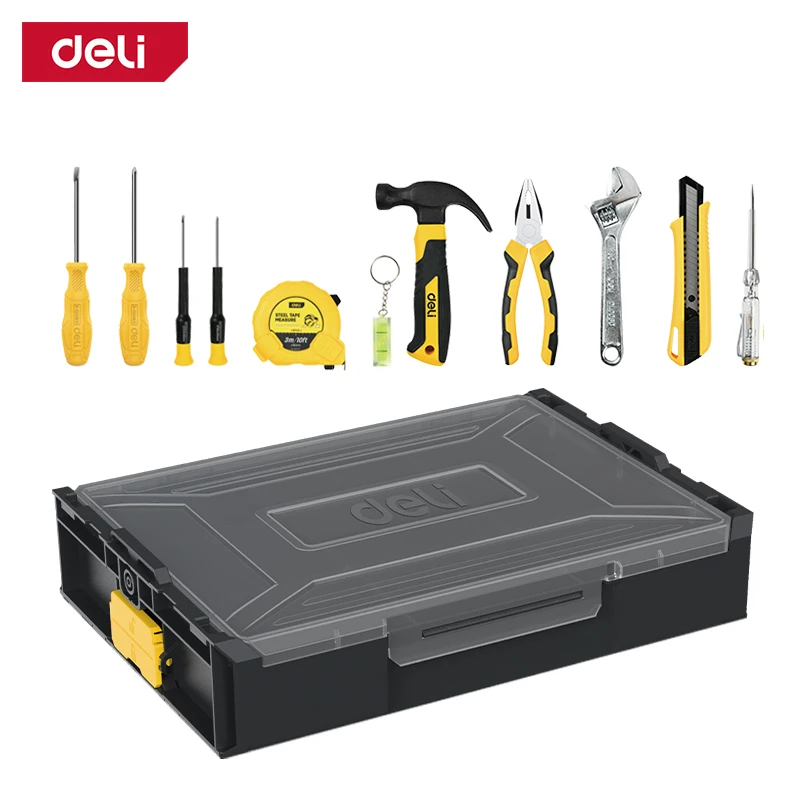 Набор инструментов deli dl1211 для дома – 11 предметов 3