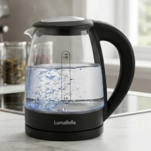 Чайник электрический lumabella, стеклянный, 2,5 л, 1500 вт, lb-59033, ceainic electric lumabella lb-59033