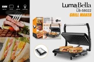 Электрогриль lumabella, 850 вт, lb-58022
