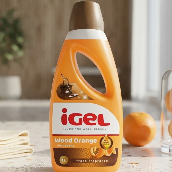 Средство для мытья полов и стен igel, wood orange, 1 л 2