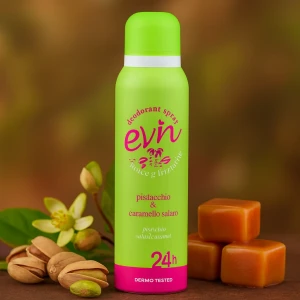 Дезодорант evin, donna pistacchio&caramello, 150 ml