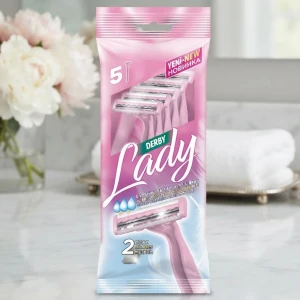 Aparat de ras derby, lady, 2 lame, 5 buc