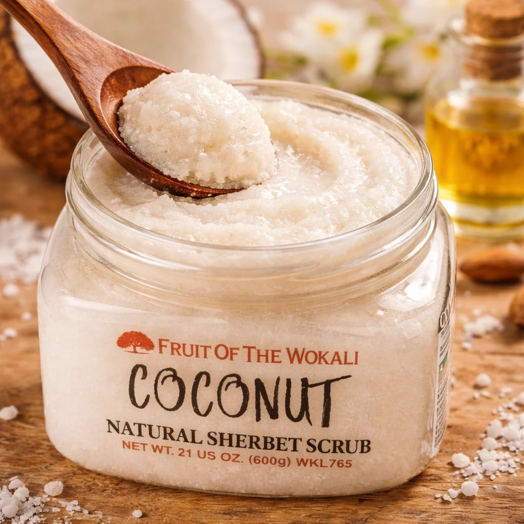 Скраб-щербет, coconut, 600 г, wkl765 2