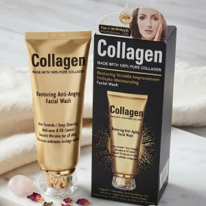 Гель wokali, для умывания, collagen facial wash, 120 мл