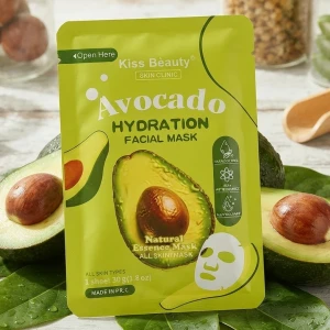 Маска для лица kiss beauty, avocado, 1380-07e