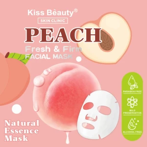 Маска для лица kiss beauty, peach, 1380-07b Thumbnail 2