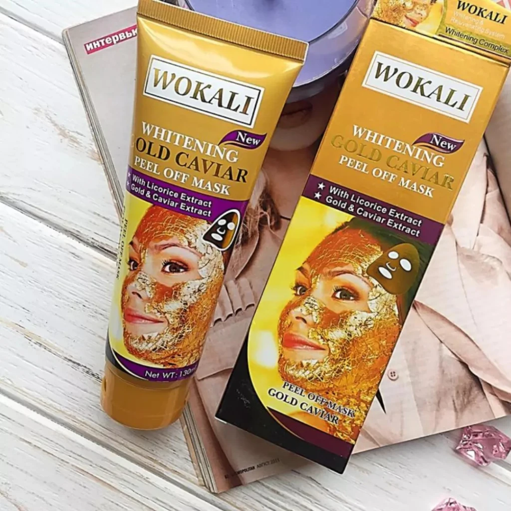 Маска для лица wokali, gold caviar, 130 мл, wkl-403, золотая маска для лица  gold caviar с экстрактом икры и коллагеном.коллаген-природный белок,входящий в состав человеческой кожи,питает ее,тимулирует обменные процессы тканей и обновление клеток.применение:хорошо очистите и высушите лицо.маску наносим на кожу на проблемные зоны или же на все лицо полностью. удаляем маску,умываемся теплой чистой водой.меры предосторожности: не наносить на поврежденную, раздраженную или воспаленную кожу.флакон: 1 3