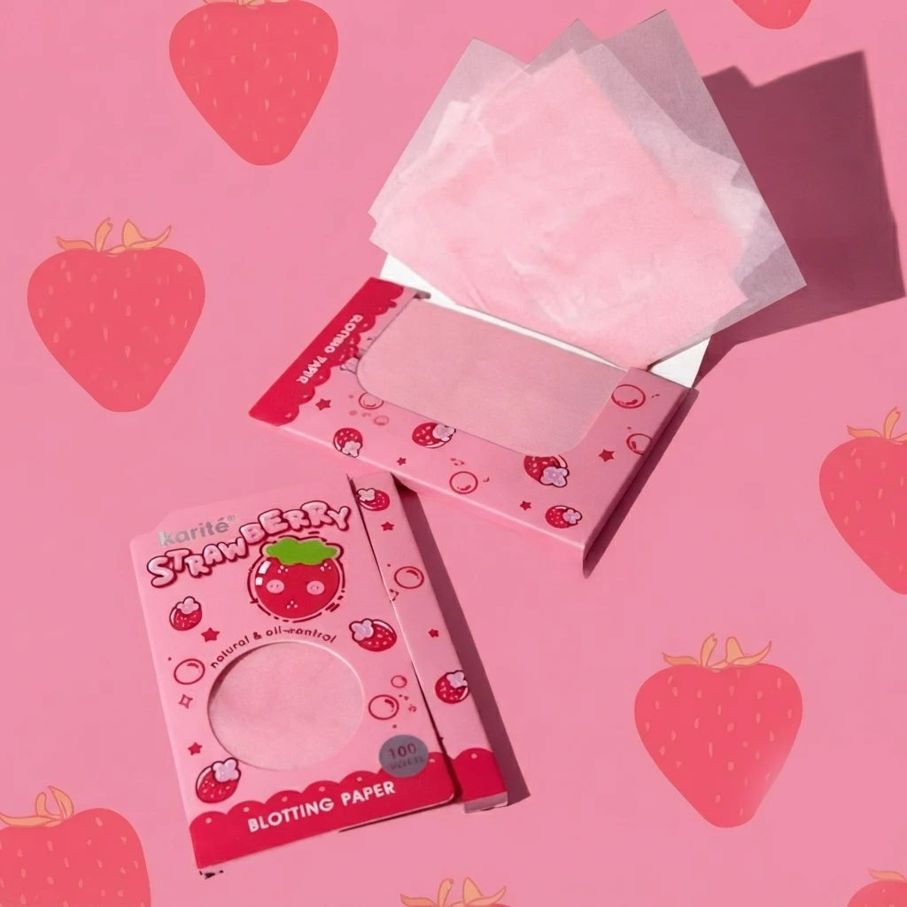Салфетки для лица karite, матирующие, strawberry, 1416-47b 2
