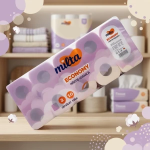 Бумага туалетная milta, белая, 2 слоя, 10 рулонов