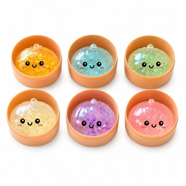 Jucărie antistres „flippy squishy: dumpling” cu sclipici, 5 x 5 x 5 cm 6