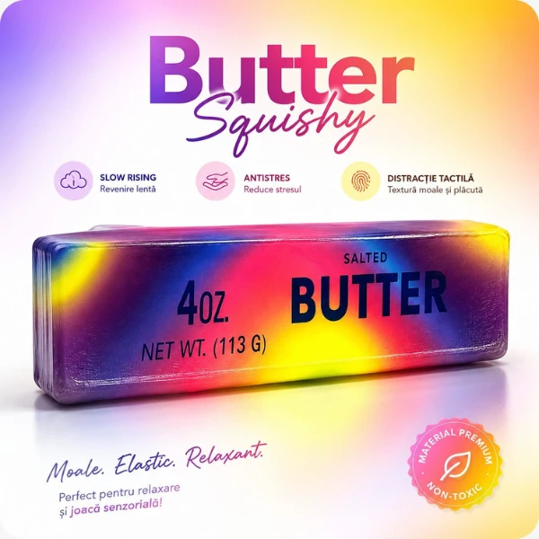 Jucărie antistres "needoh: butter", 14 cm, multicolor 6