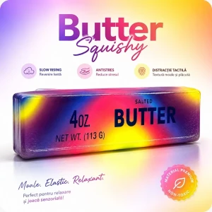 Jucărie antistres "needoh: butter", 14 cm, multicolor Thumbnail 6