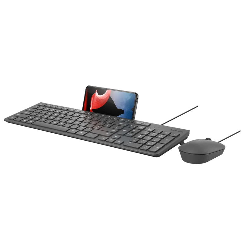 Set tastatură + mouse lenovo 310, cu fir, luna grey 3