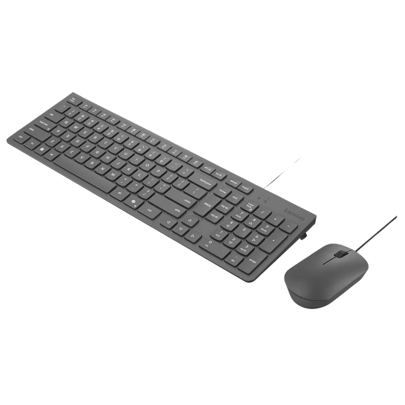 Set tastatură + mouse lenovo 310, cu fir, luna grey 8