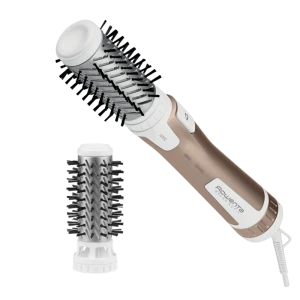 Фен-щётка rowenta cf9520f0, 1000вт, золотой | белый