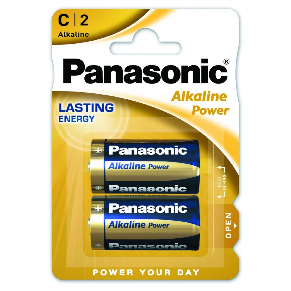 Батарейки panasonic lr14reb, c, 2шт. 2