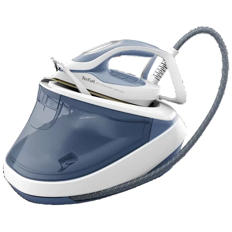 Утюг с парогенератором tefal gv9710e0, 3000вт, белый синий 7