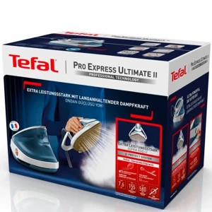 Утюг с парогенератором tefal gv9710e0, 3000вт, белый синий Thumbnail 2
