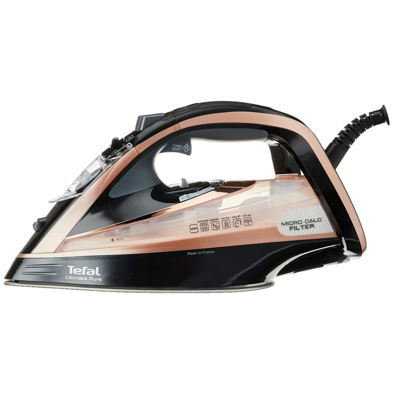 Fier de călcat tefal ultimate pure fv9845e0, 3200w, negru 3