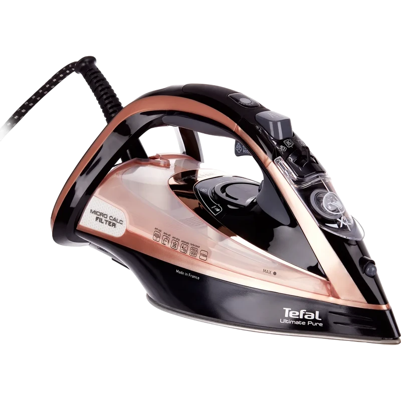 Fier de călcat tefal ultimate pure fv9845e0, 3200w, negru 8