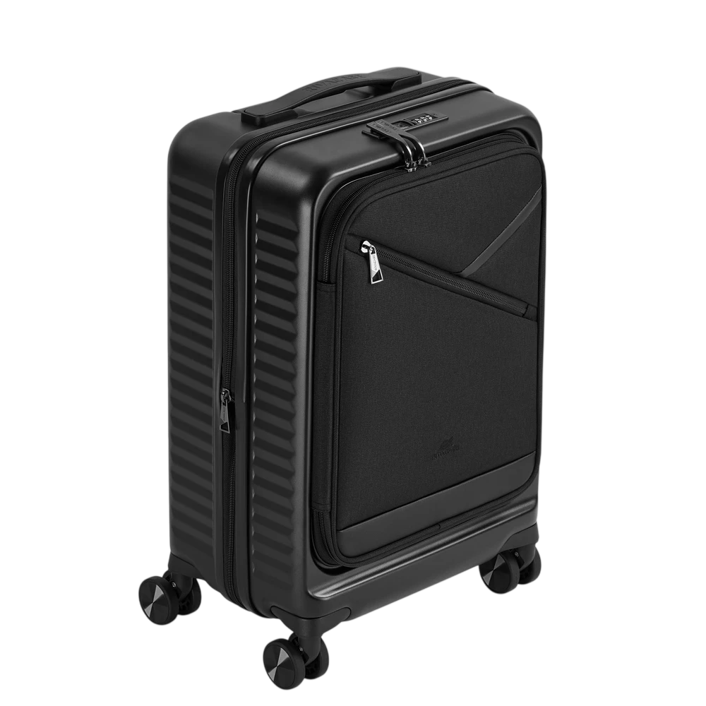 Valiză pentru bagaj rivacase clark 8180 eco, 34l, negru 20