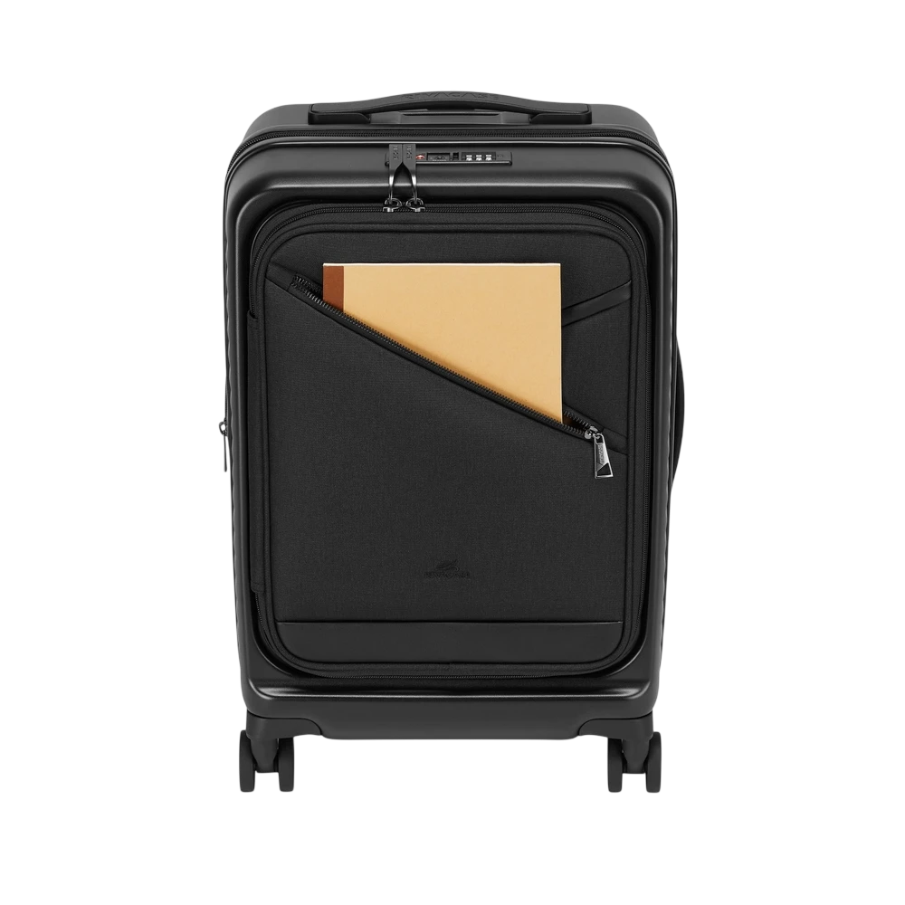 Valiză pentru bagaj rivacase clark 8180 eco, 34l, negru 29