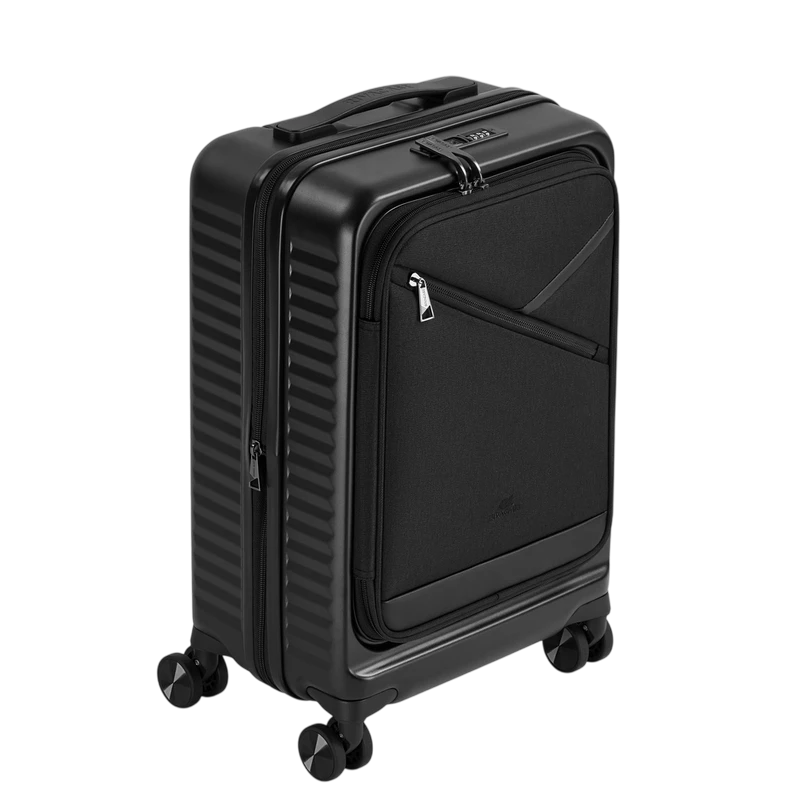 Valiză pentru bagaj rivacase clark 8180 eco, 34l, negru 5