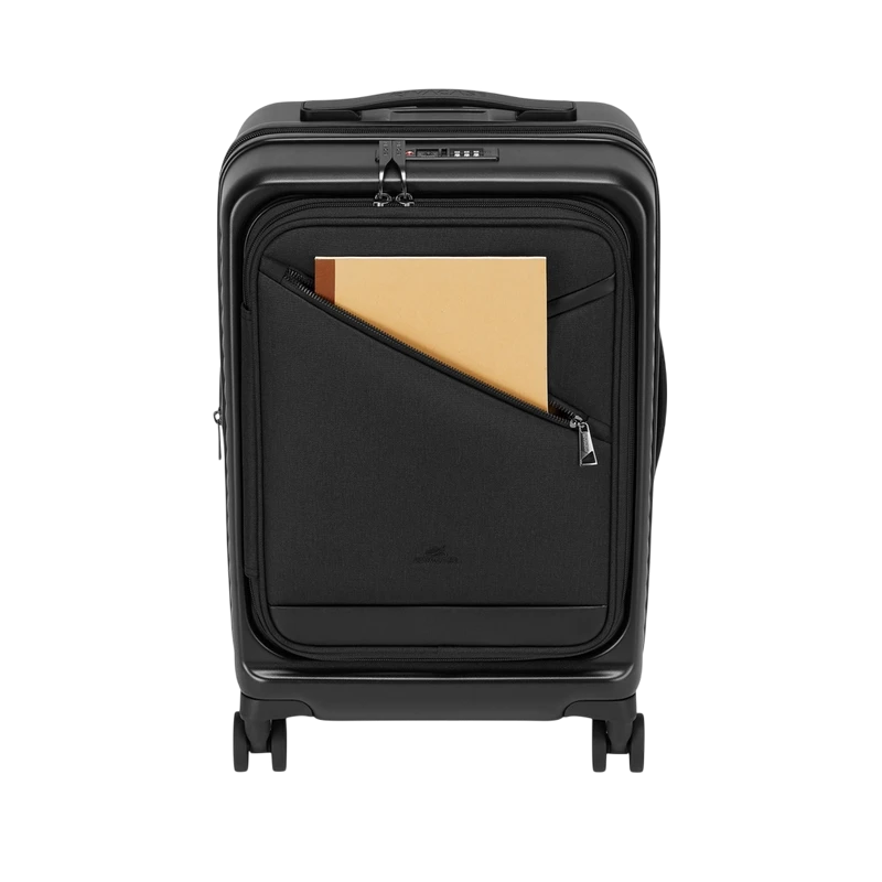 Valiză pentru bagaj rivacase clark 8180 eco, 34l, negru 28