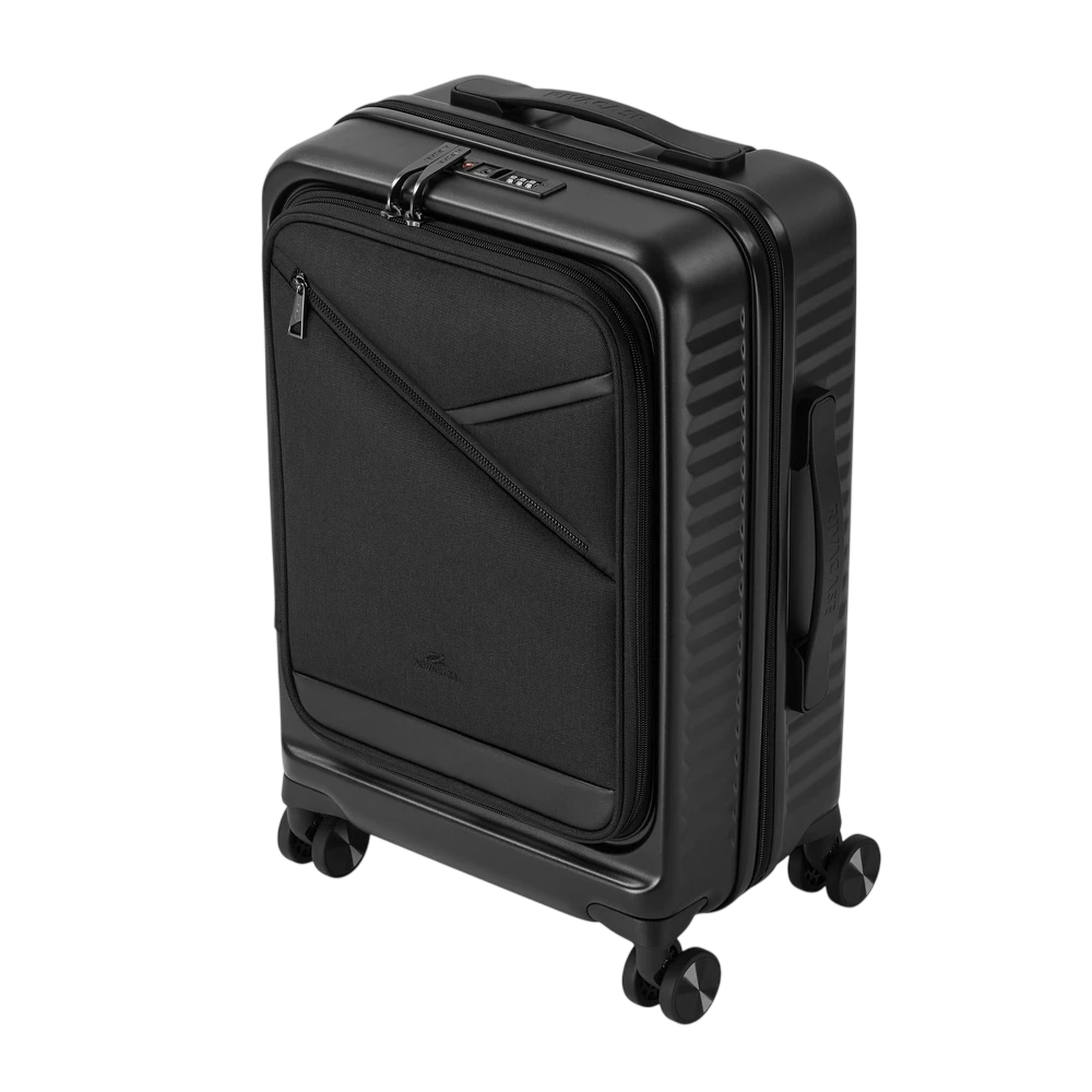Valiză pentru bagaj rivacase clark 8180 eco, 34l, negru 26